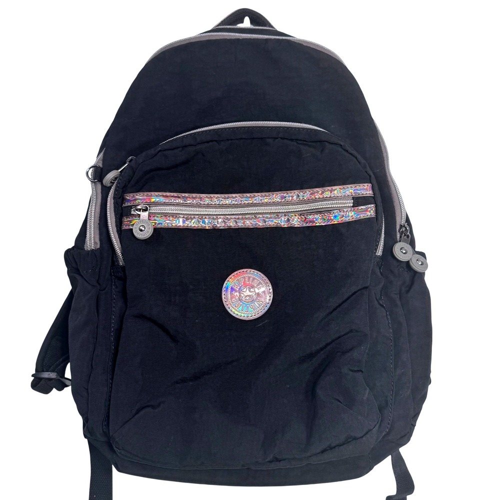Kipling Seoul Large 15" Laptop Backpack Black No Ape School Bag Safety Academia
